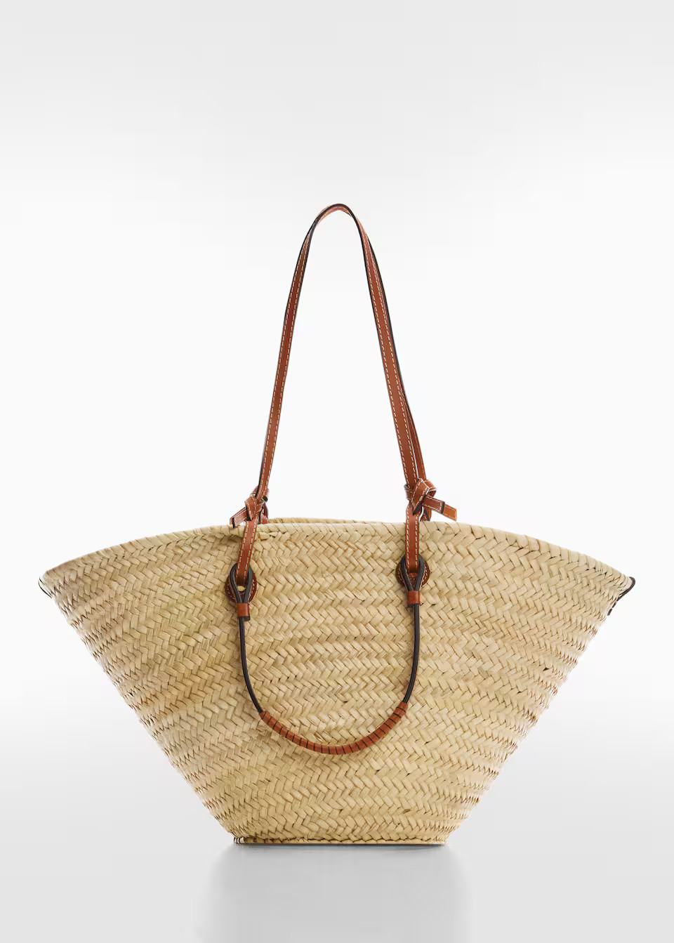 Raffia tote bag | MANGO (UK)