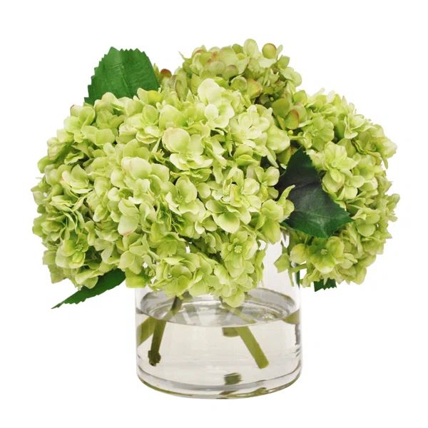 Hydrangea Arrangement in Vase | Wayfair North America