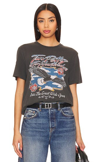 Junk Food Tom Petty Eagle Tee in Black. - size XS | Revolve Clothing (Global)