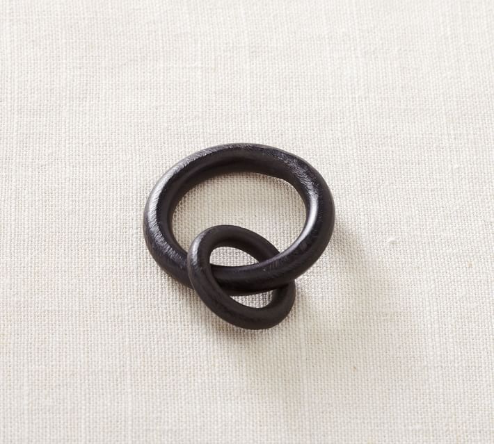 Cast Iron Curtain Round Rings | Pottery Barn (US)
