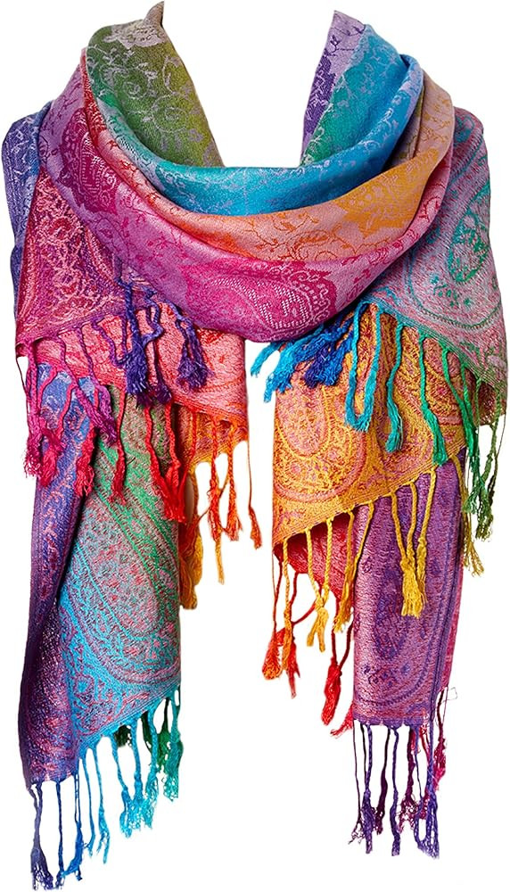 Goood Times Fashion Women's Silk Scarf Luxury Satin Shawl Wraps | Amazon (US)