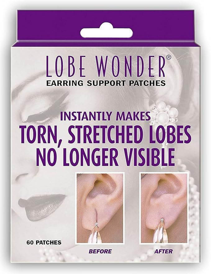 Lobe Wonder Ear Lobe Support Patches -- 60 ct. | Amazon (US)