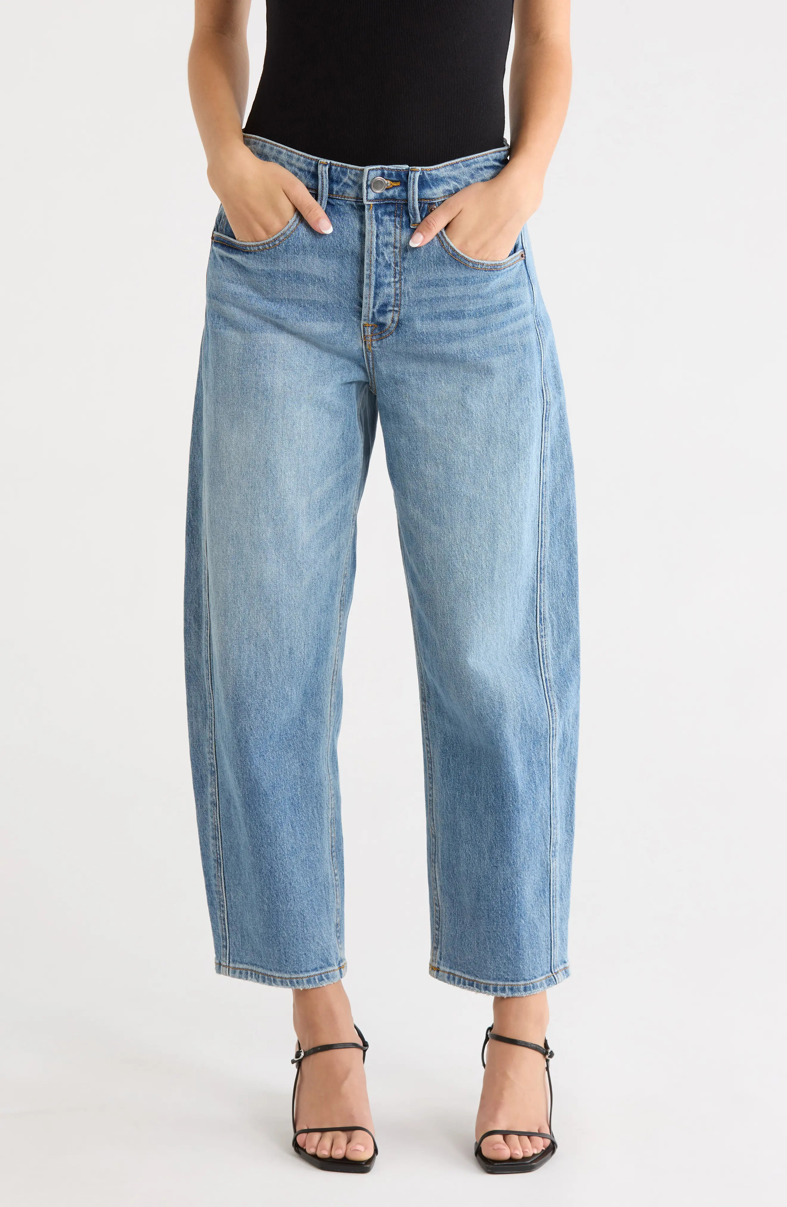 High Waist Ankle Barrel Jeans (Women) | Nordstrom | Nordstrom