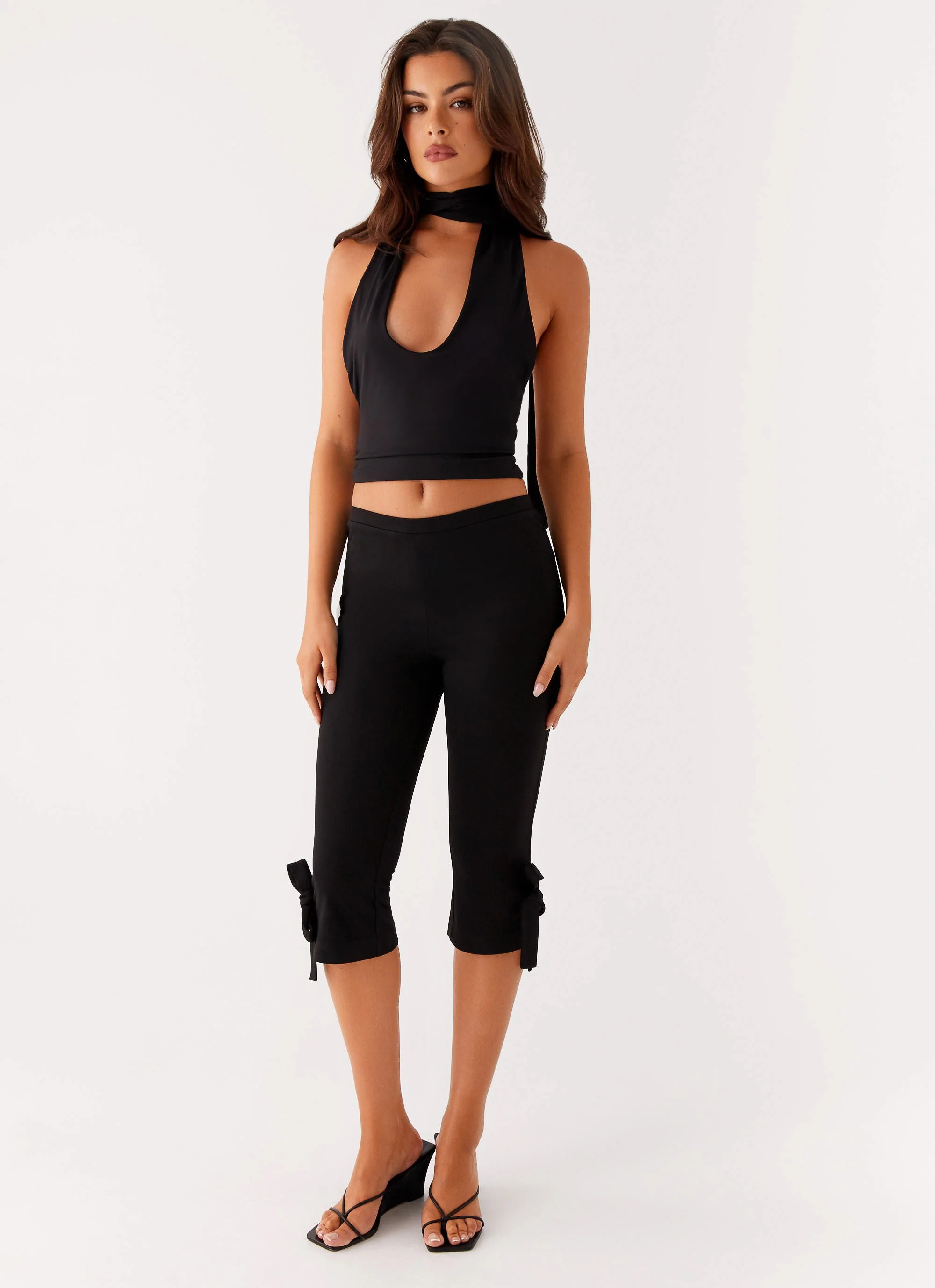 Takeover Capri Pants - Black | Peppermayo (Global)