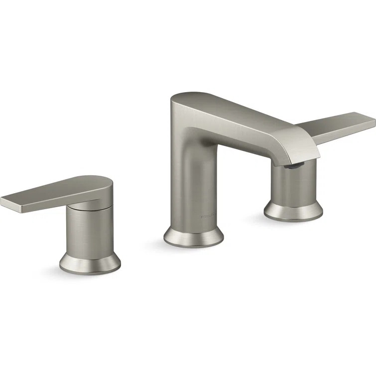 Kohler Hint Widespread Bathroom Faucet with Pop-Up Drain Assembly, 3 Hole 2-Handle Bathroom Sink ... | Wayfair North America