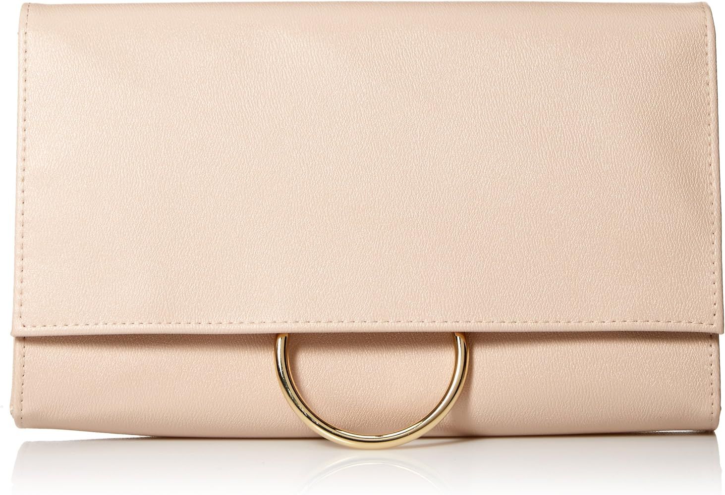 Jessica McClintock Nora Solid Large Envelope Clutch with Ring Closure | Amazon (US)