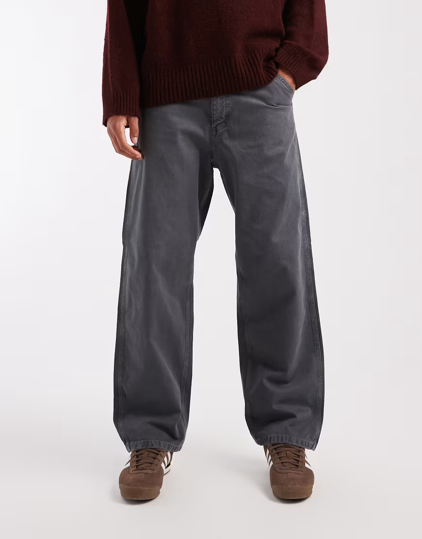 Jack & Jones – Alex – Weite Workwear-Hose in Grau | ASOS (Global)