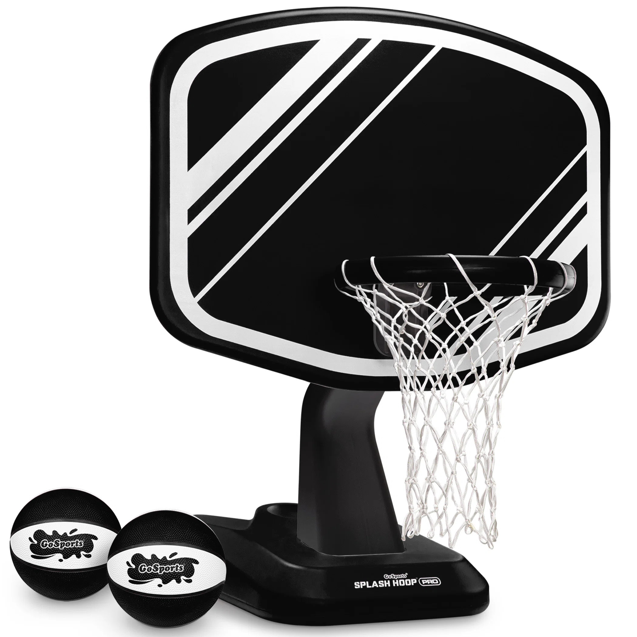 GoSports Splash Hoop PRO Swimming Pool Basketball Game Set - Black | Wayfair North America