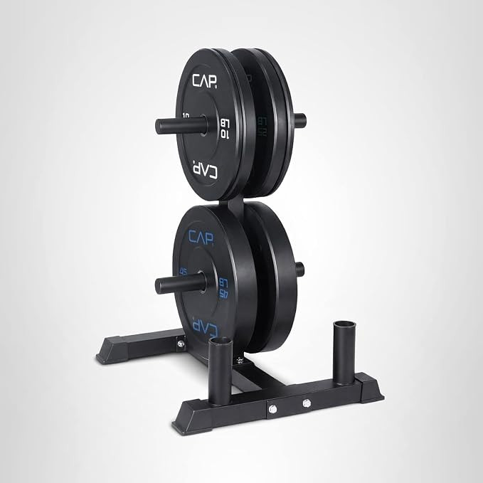 CAP 2-inch Olympic Bumper Plate Weight Set | 100-370 lbs | Multiple Colors | Storage Rack Optiona... | Amazon (US)