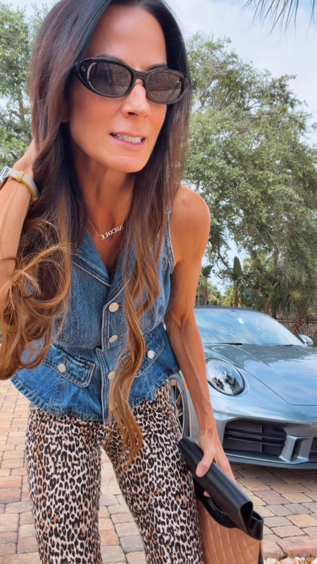 Today’s dress code? Mahjong… but make it chic. ♣️✨

Who says game day can’t come with a little fashion moment?

I mixed a structured denim peplum with leopard capris because sometimes the best outfits happen when you stop playing it safe. Add a pair of kitten flip-flops, oversized sunnies, and my favorite bag… and I’m officially ready to shuffle the tiles and sip something sparkling at the yacht club.

Winning hand? Maybe.
Best dressed? I’ll let you decide. 😉🤎

#NicoleColeeStyle #OOTD #YachtClubStyle #LeopardPrint #Over40Style

#LTKgrwm #LTKootd #LTKdayinmylife