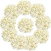 10PCS Silk Hydrangea Heads with Stems Artificial Flowers for Wedding Party Home Decor (Red) | Amazon (US)