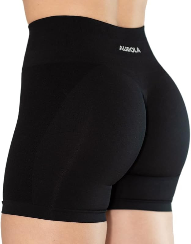 AUROLA Intensify 3.6 Workout Shorts for Women Seamless Scrunch High Waist Gym Yoga Running Active... | Amazon (US)