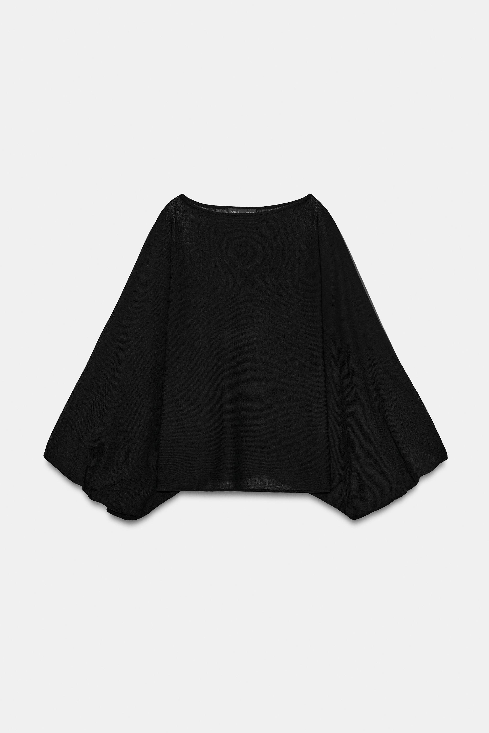 VOLUME SLEEVE KNIT JUMPER | Zara US