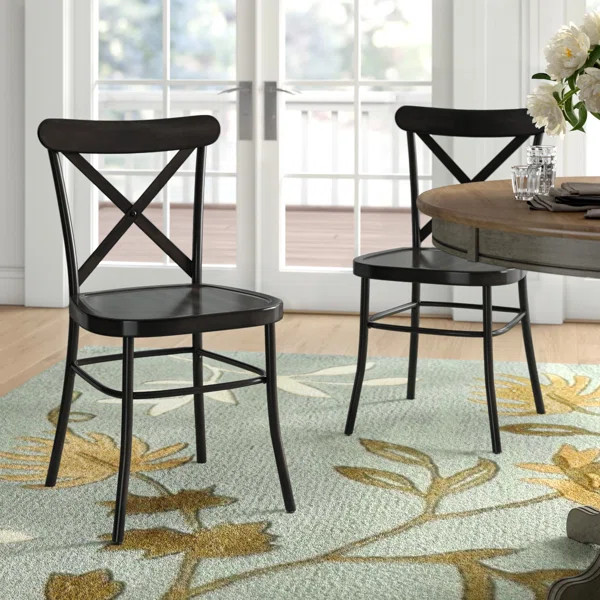 Arisa Metal Cross Back Side Chair | Wayfair North America