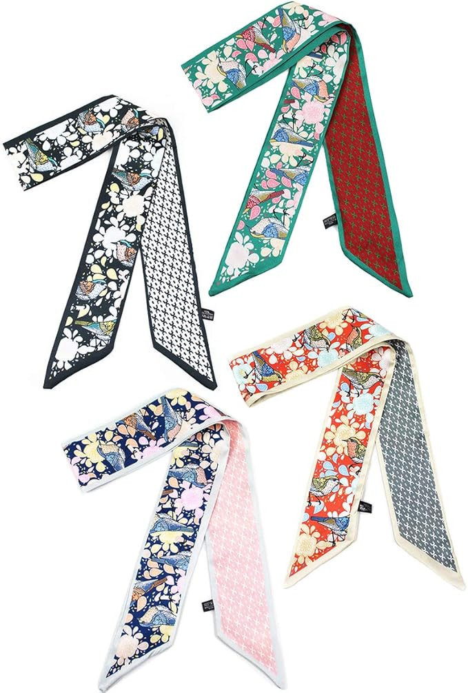 Gudessly Bag Handbag Handle Ribbon Scarf for Package Band Hair Head Neck Neckerchief Silk Scarf B... | Amazon (US)