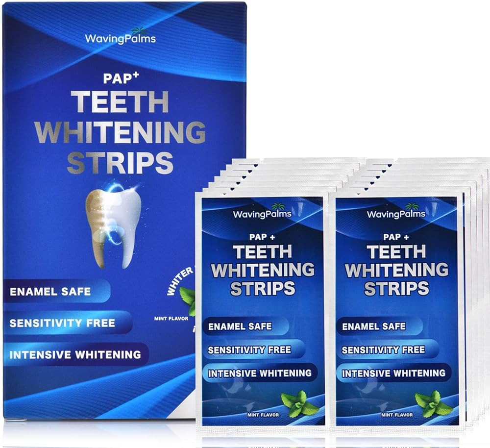 Teeth whitening Strips for Tooth White: 28 Sensitivity Free Whitening Strips - Peroxide Free - 14... | Amazon (US)