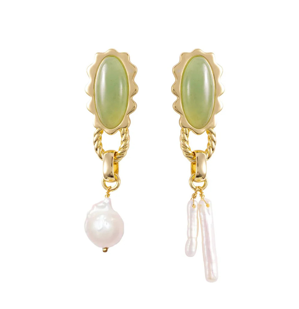 Marina Earrings | Blue Statement Drop Earrings | Mignonne Gavigan