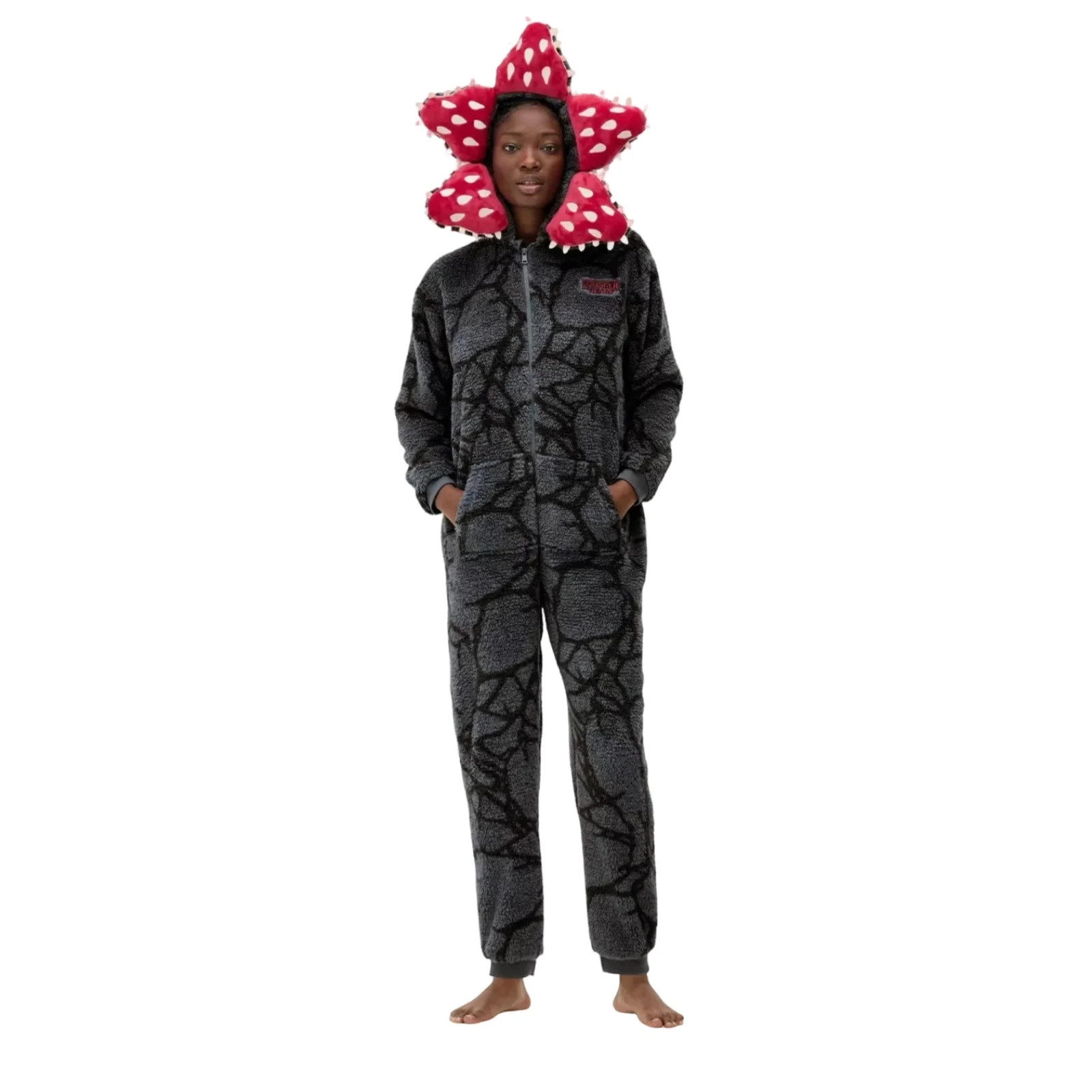 D-Demogorgon Onesie Pajamas Adult, Fleece Hooded Jumpsuit One Piece Sleepwear S-Strangers Things ... | Walmart (US)