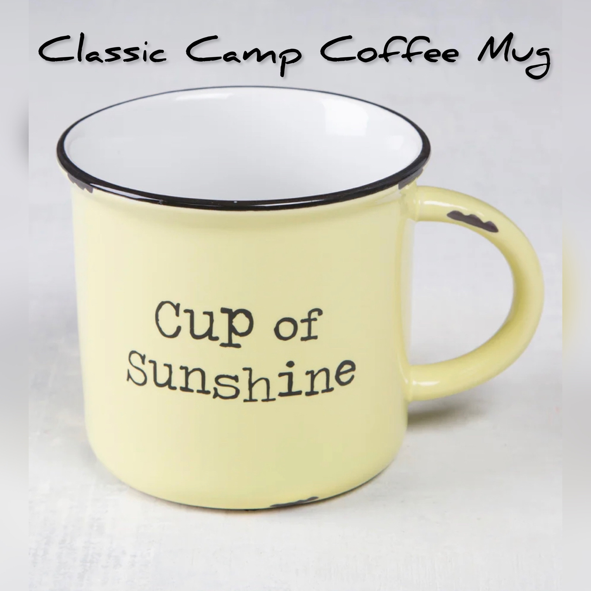 This ceramic camp mug is made to look vintage and rustic with its distressed edges and will remind you of good memories made with family and friends! It is perfect for coffee, soup or your morning oatmeal! 

#LTKtravel #LTKhome #LTKFind