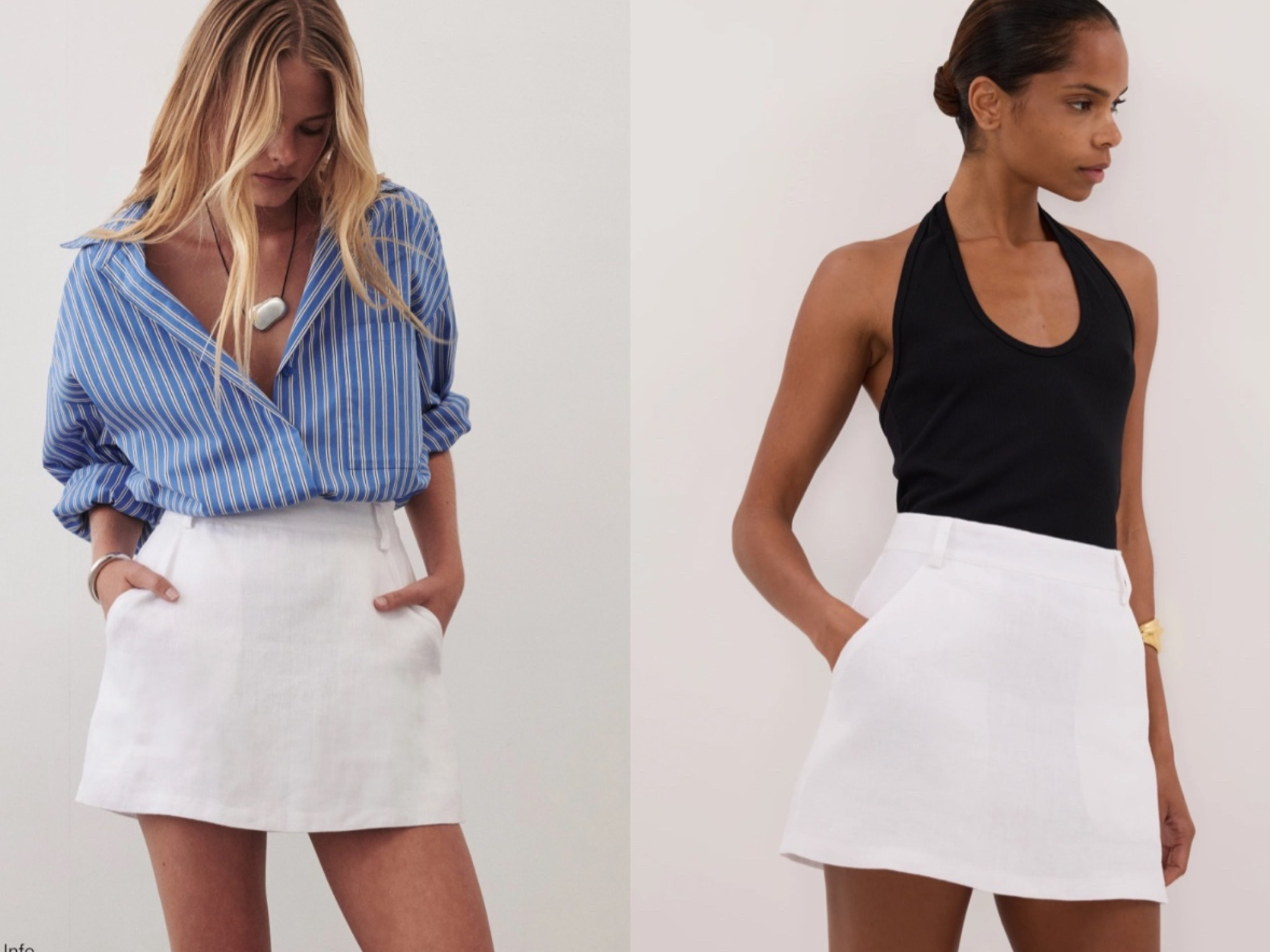 White linen skort that is so well made. I have this in khaki and black. I wear sz 6 in this item (sz 27 in denim)

#LTKootd