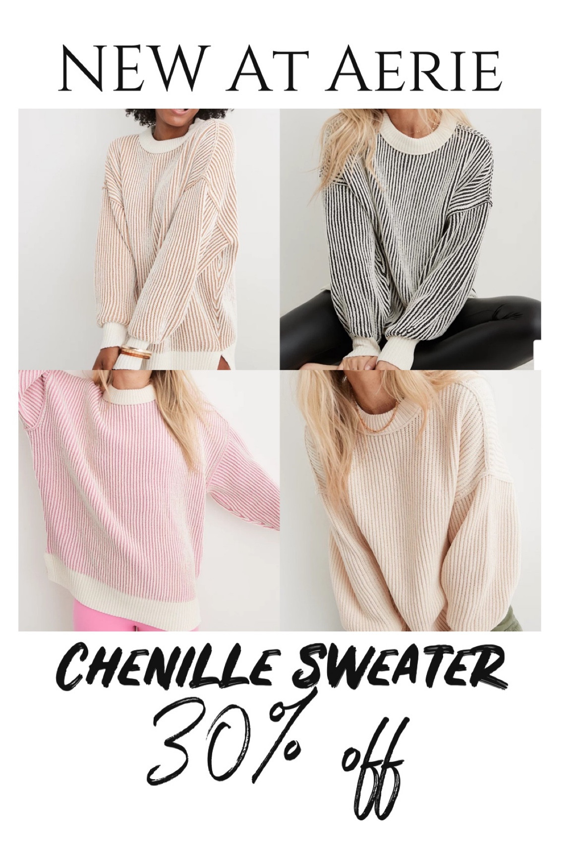 Aerie Beyond Chenille Sweater curated on LTK