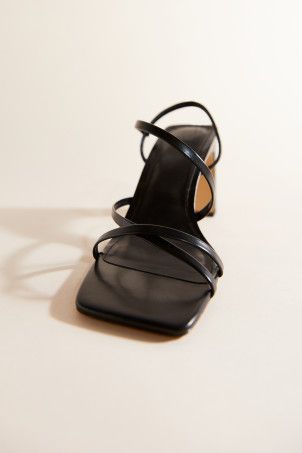 Block-heeled Sandals - Black - Ladies | H&M US | H&M (US + CA)