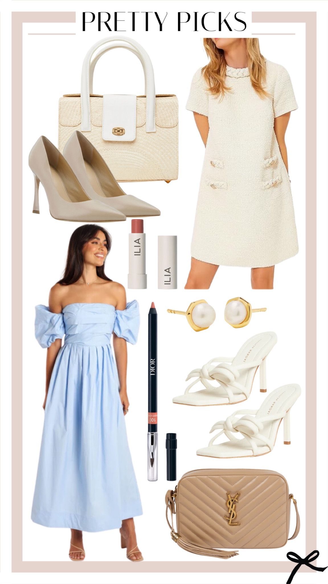 Pretty picks. Loving this blue puff sleeve dress, Amazon lady dress, heels, and spring accessories. 

#LTKitbag #LTKbeauty #LTKshoecrush