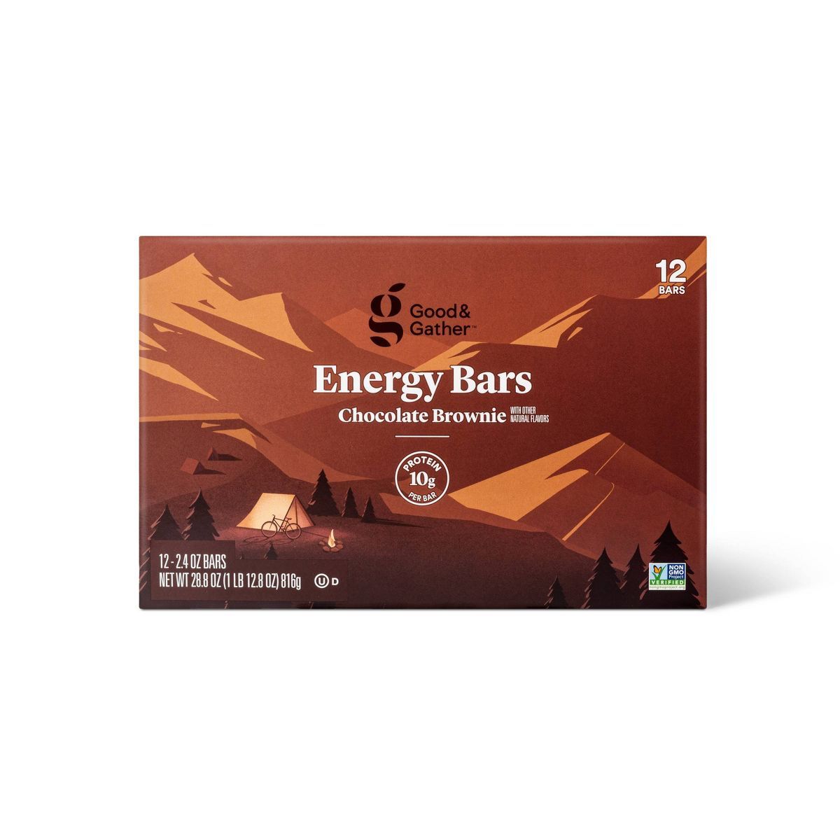 Energy Bars Chocolate Brownie - 28.8oz/12ct - Good & Gather™ | Target