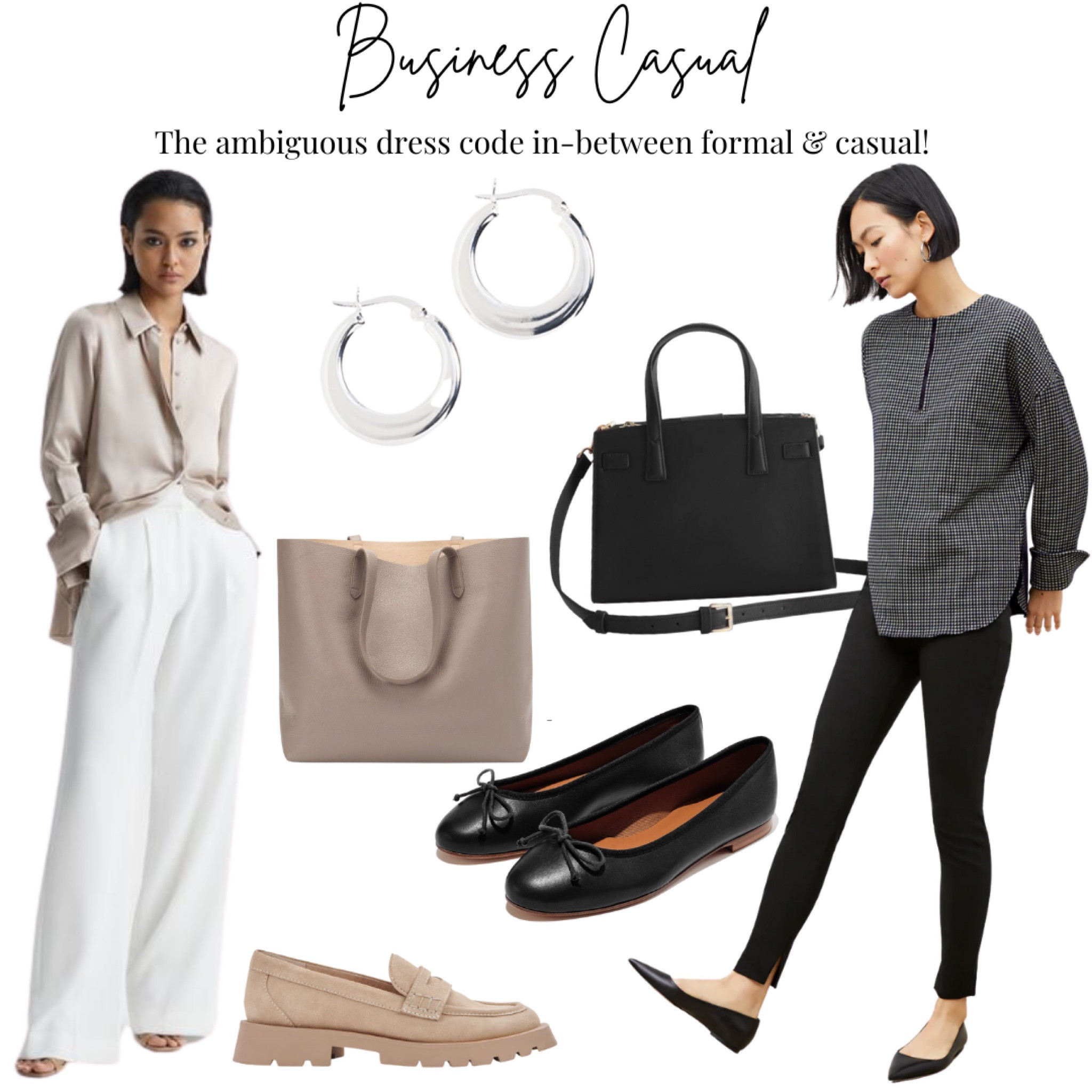 Wondering what to wear for a business casual dress code or office attire? Here’s what we recommend! #businesscasual #workwear #office #work #blouse 

#LTKworkwear #LTKstyletip #LTKSeasonal