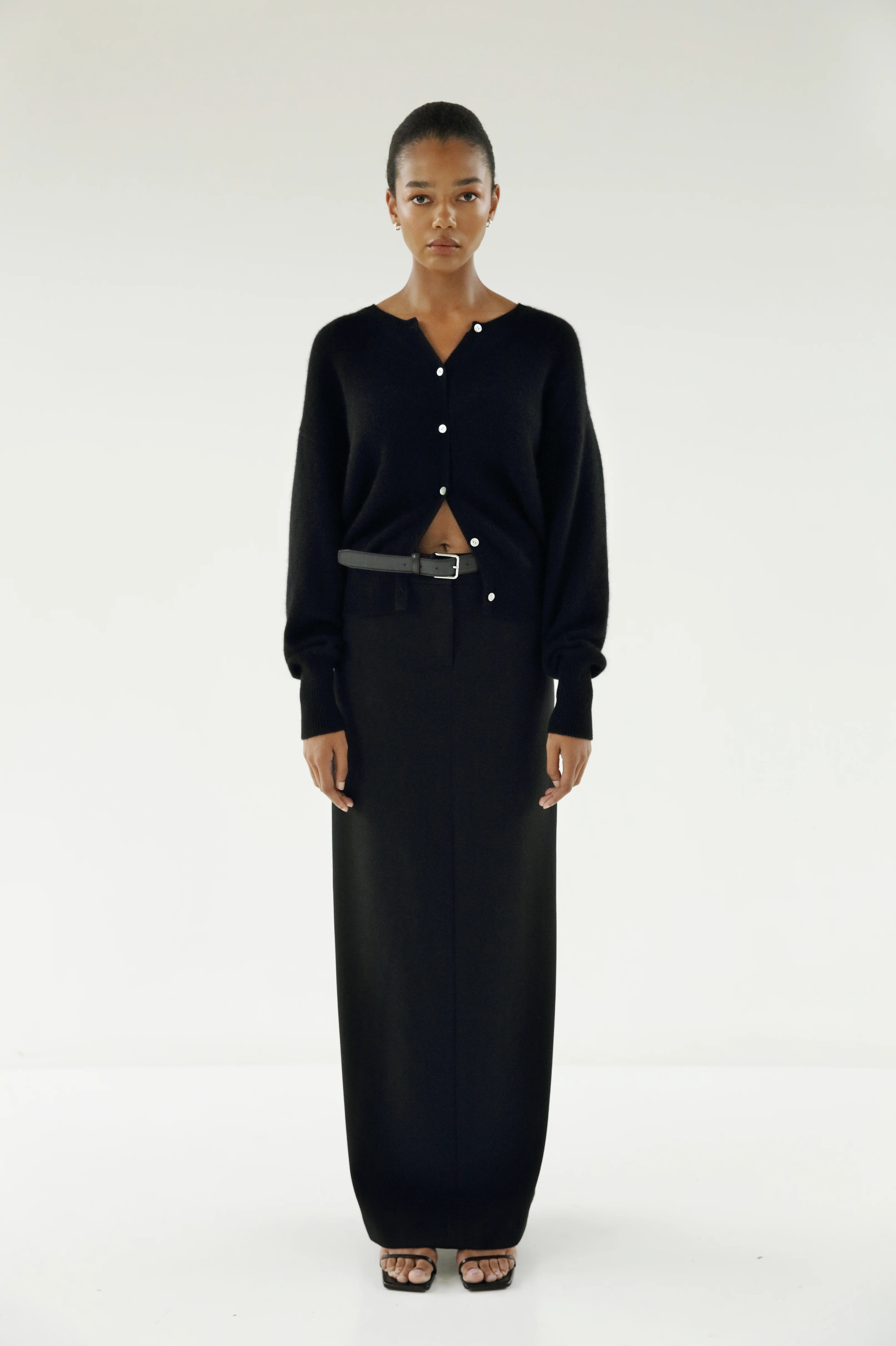 Coco Cardigan, black | Almada Label