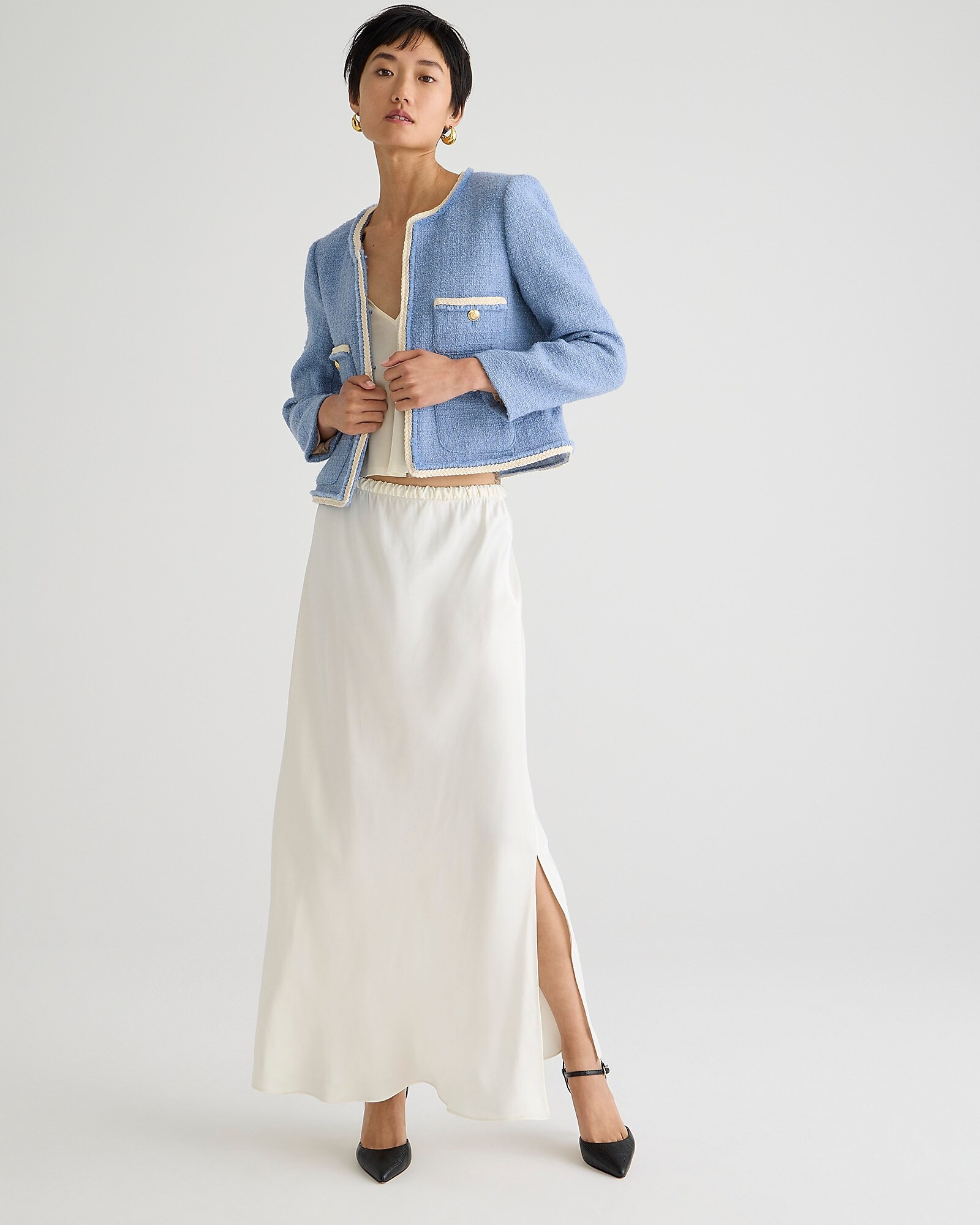 Frances lady jacket in maritime tweed | J. Crew US