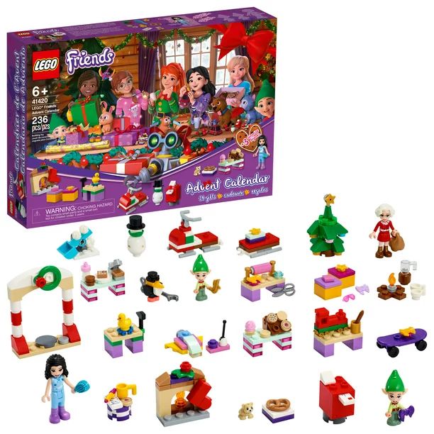 LEGO Friends Advent Calendar 41420 Building Toy for Kids; Cool 2020 LEGO Advent Calendars (236 Pi... | Walmart (US)