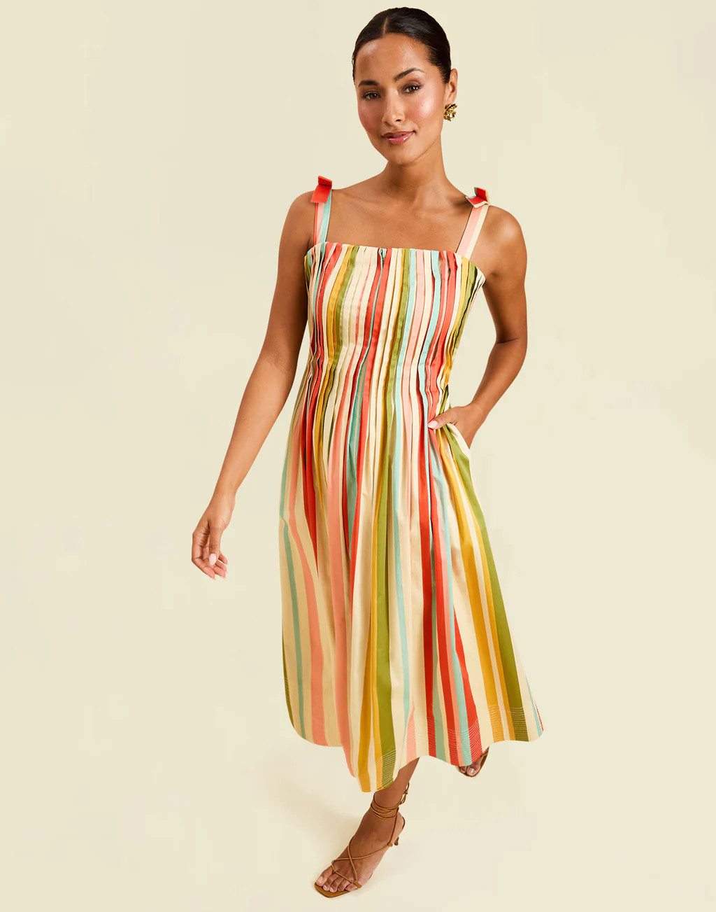 Pre-Order - Anais Pintuck Midi Dress | Mestiza New York