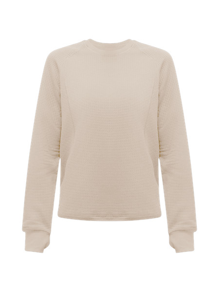Waffle-Knit Crewneck Long-Sleeve Shirt | Women's Long Sleeve Shirts | lululemon | Lululemon (US)