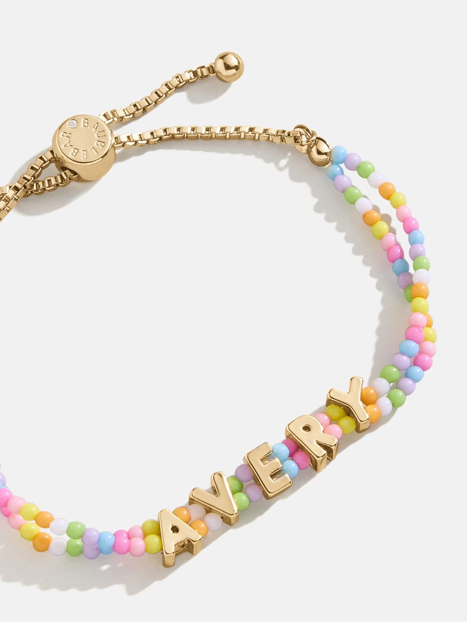 Kids' Custom Beaded Nameplate Bracelet - Multi | BaubleBar (US)