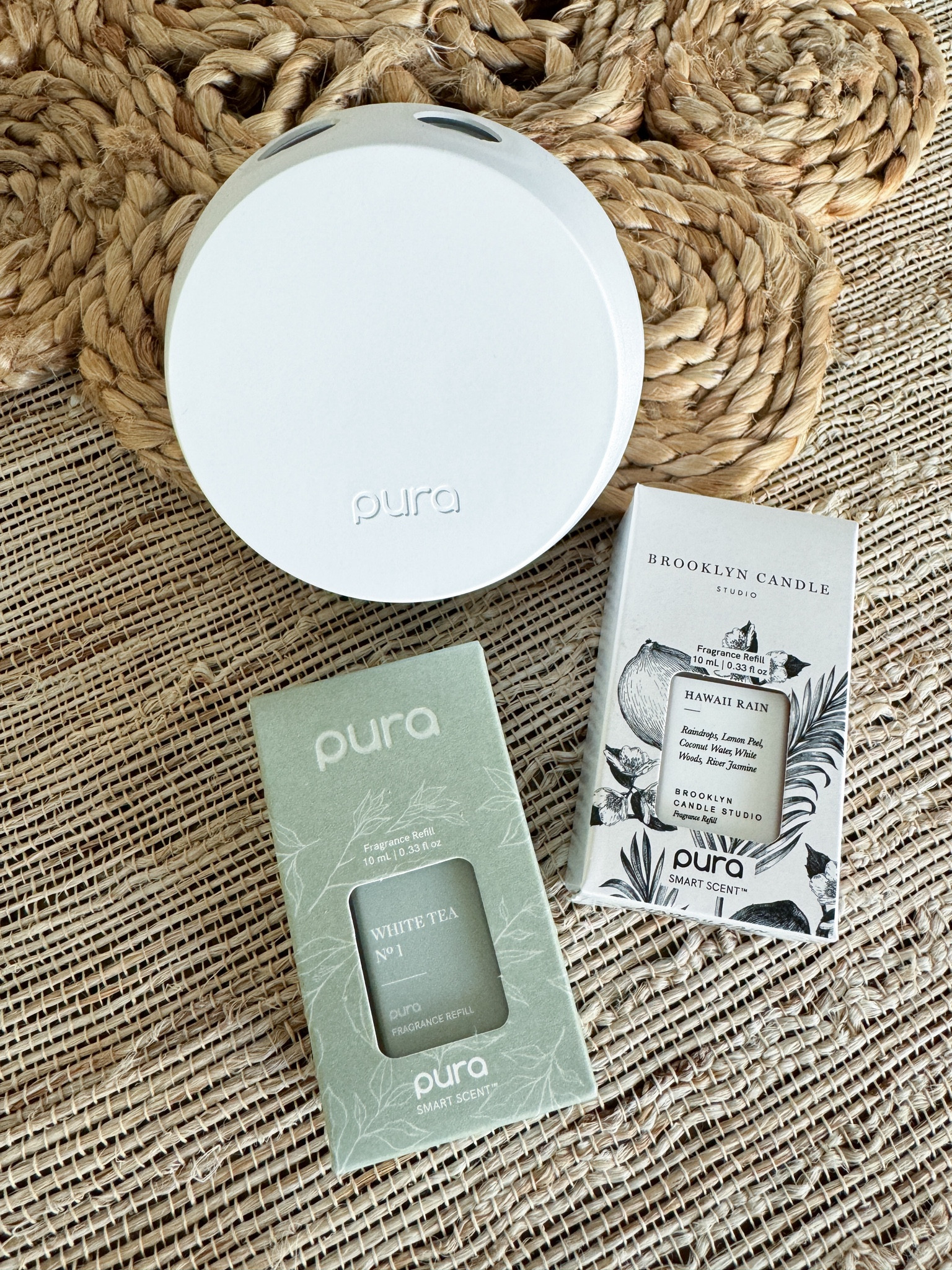 GET YOUR FIRST MONTH FREE WHEN YOU SUBSCRIBE TO A SET. 

Updating our scents for the month. These are two of my favorite everyday fragrances. They smell like an expensive resort hotel! We love our Pura Smart Diffusers—our home always smells amazing! 

For reference our home is 4,500 sq. feet & we have 4 total diffusers; 3 upstairs & 1 in the common area downstairs.

Home Must Haves - Home Fragrance 

#pura  #homerefresh #fragrance #homefragrance #summerfragrance #summerscent 

#LTKhome #LTKsalealert #LTKSeasonal