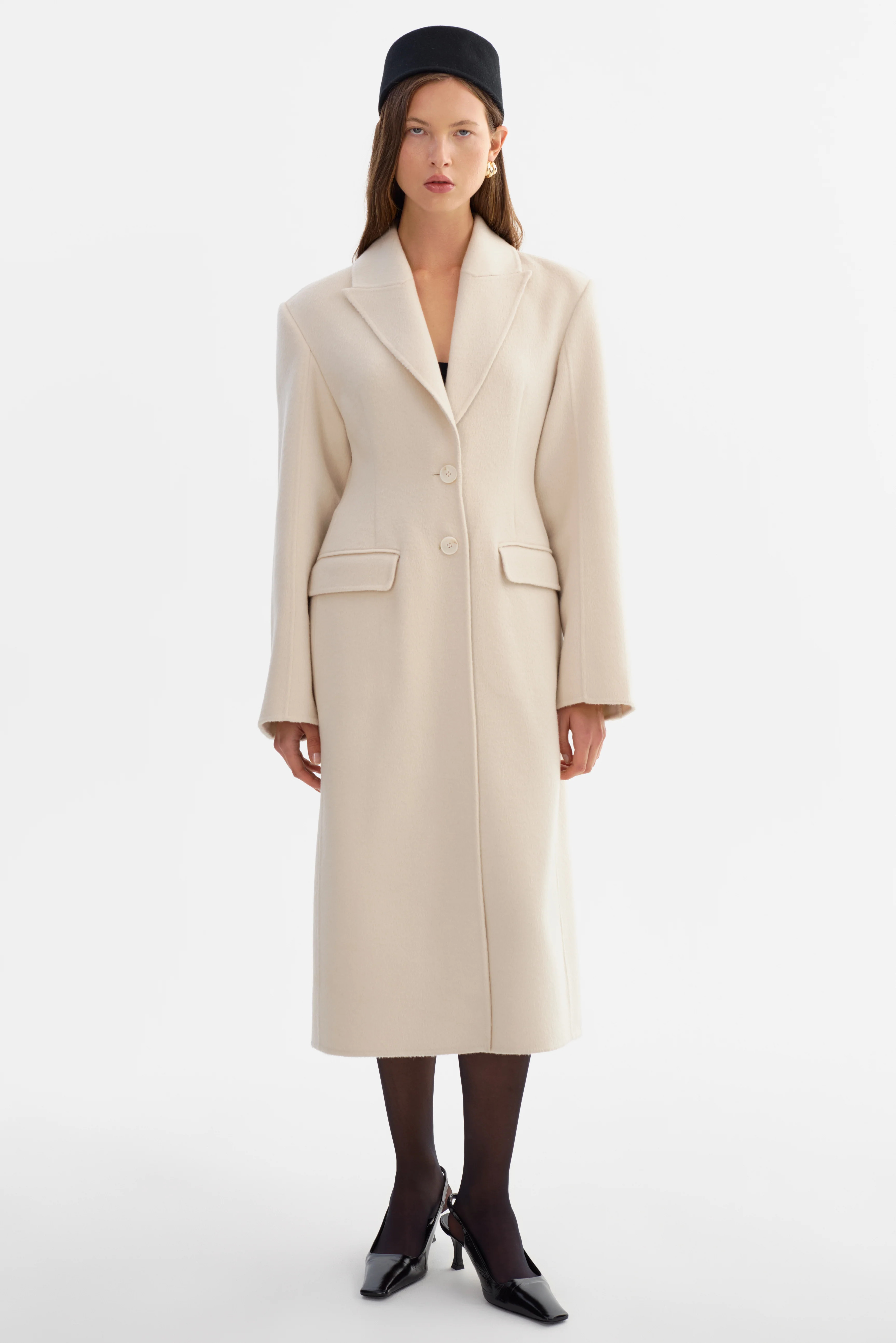 CYNDA | Hourglass Wool Coat | LAMARQUE