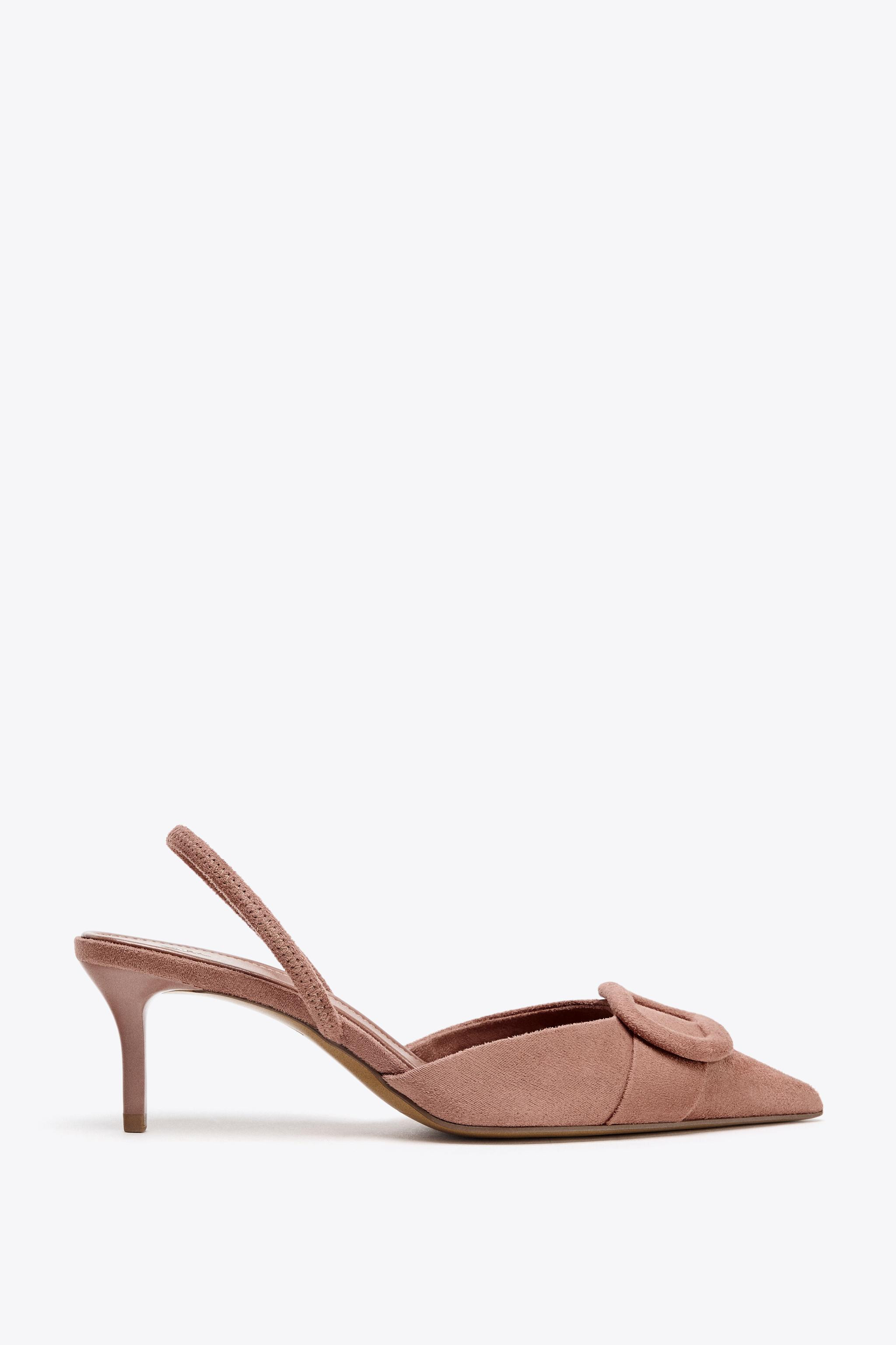SLINGBACK APPLIQUÉ HEELS | Zara US