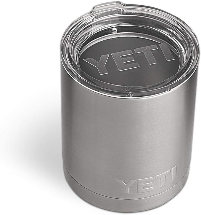 YETI Rambler 10 oz Lowball, Vacuum Insulated, Stainless Steel with Standard Lid | Amazon (US)