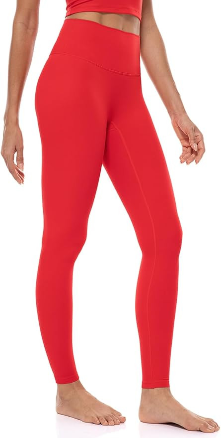 Ukaste Women's Studio Essential Yoga Leggings 25"/ 28" - Soft Stretch Workout Active Tights Pants | Amazon (US)