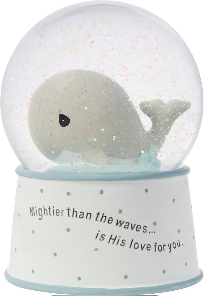 Precious Moments Mightier Than the Waves Brahms' Lullaby Whale Musical Resin/Glass Snow Globe, On... | Amazon (US)