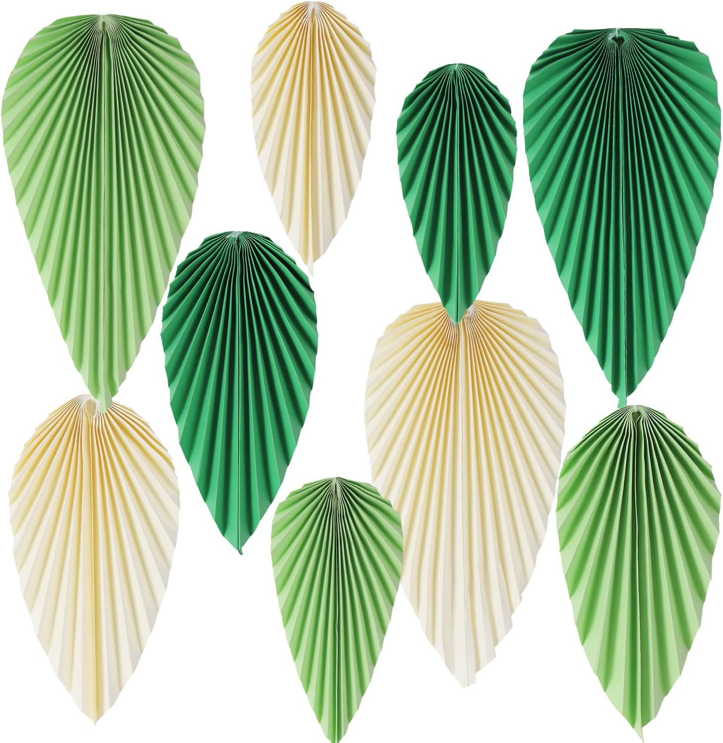 Balun Admhail Green Hanging Paper Leaves Leaf Fans for Botanical Themed Birthday Baby Shower Wedd... | Amazon (US)