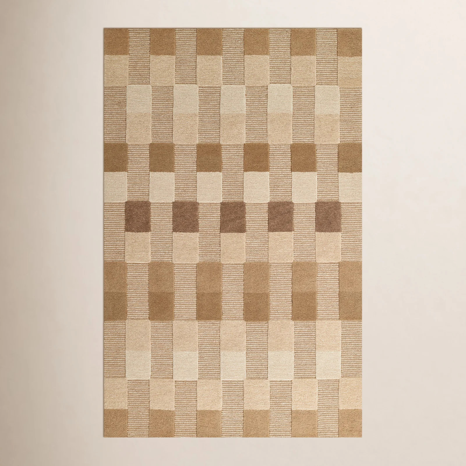 Alexcia Hand Tufted Wool Striped Natural Area Rug 5' X 8' | Wayfair North America