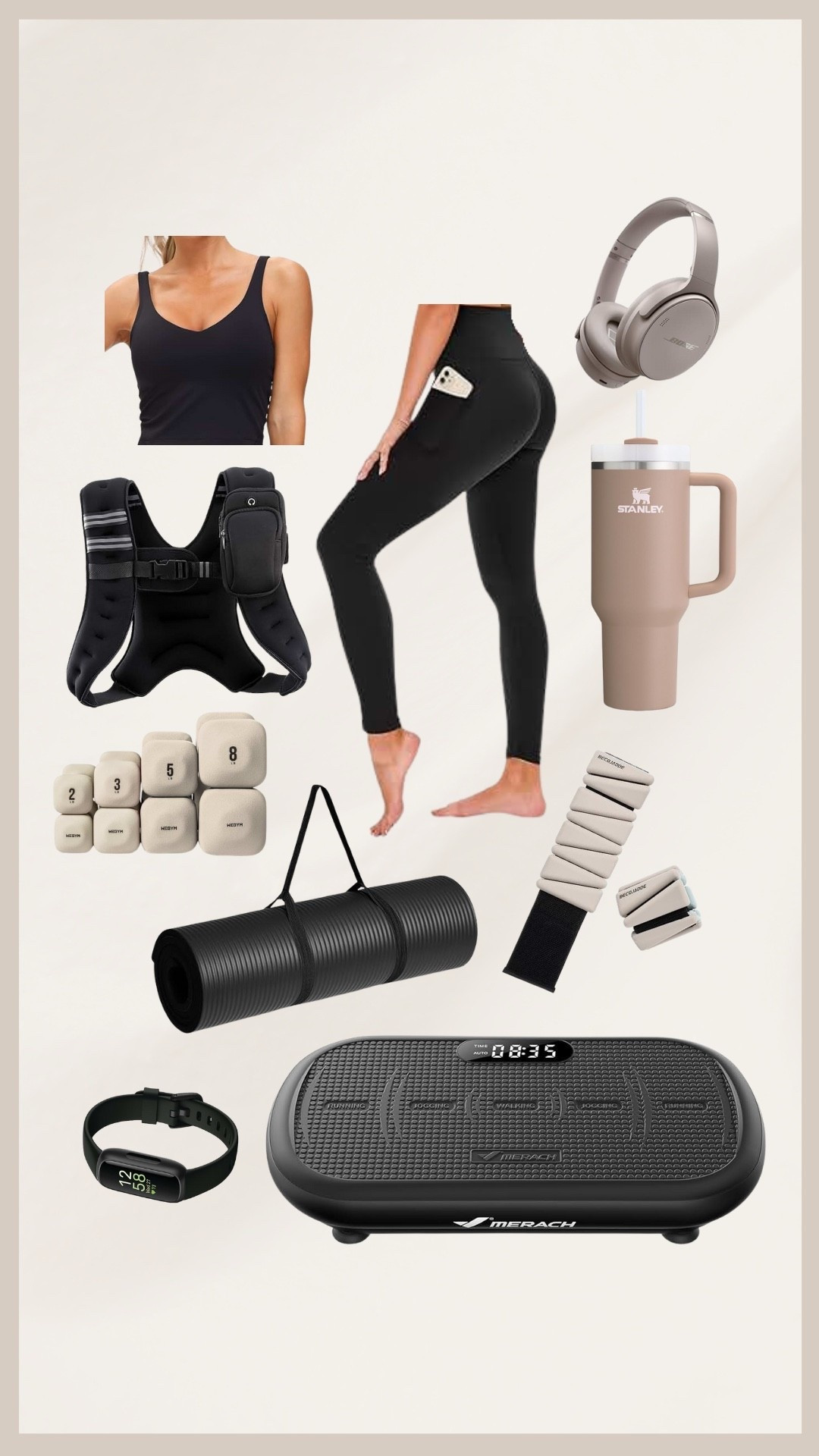 At home workout essentials! 

#LTKmorningroutine #LTKfitnessgoals #LTKselfcare