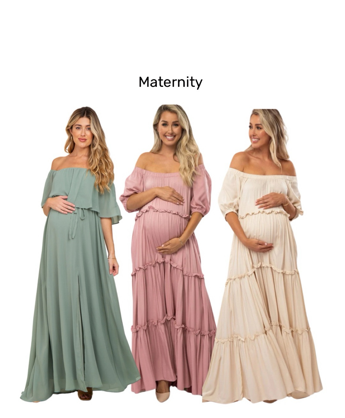 maternity friendly formal dresses Cotton Blend Formal Maternity & Nursing Friendly Gown Emerald Green / Medium