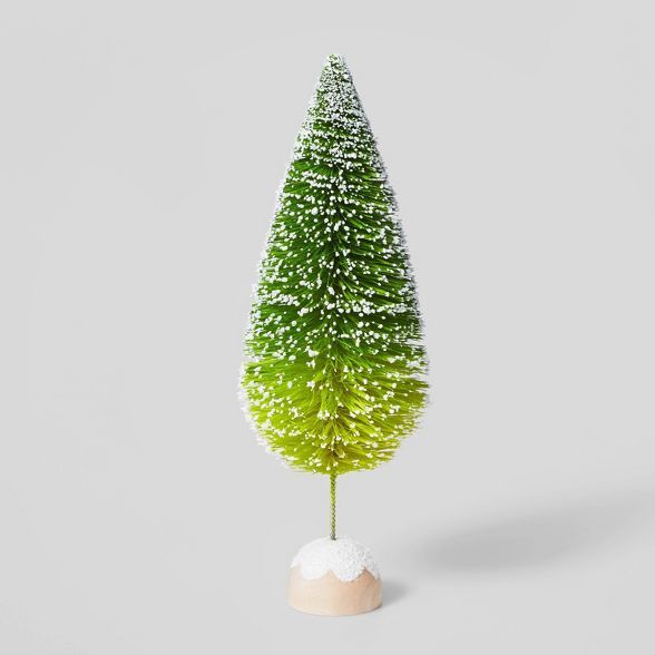 12in Bottle Brush Tree Decorative Figurine Green Ombre - Wondershop&#8482; | Target