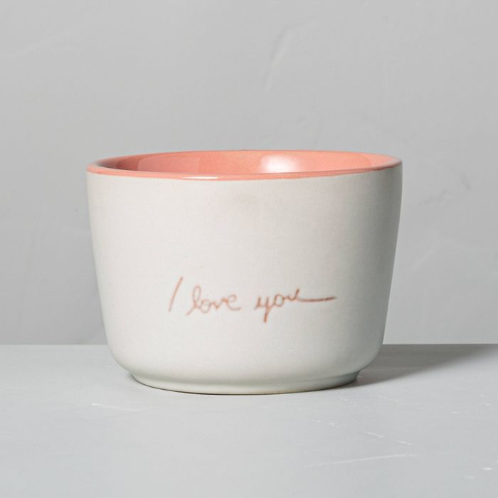 6.77oz Rattan 'I Love You' Ceramic Candle - Hearth & Hand™ with Magnolia | Target