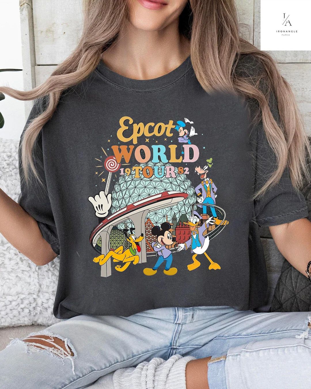 Disney Epcot World Tour Shirt, Epcot Center 1982 Shirt, Drinking Around the World Shirt, Retro Di... | Etsy (US)