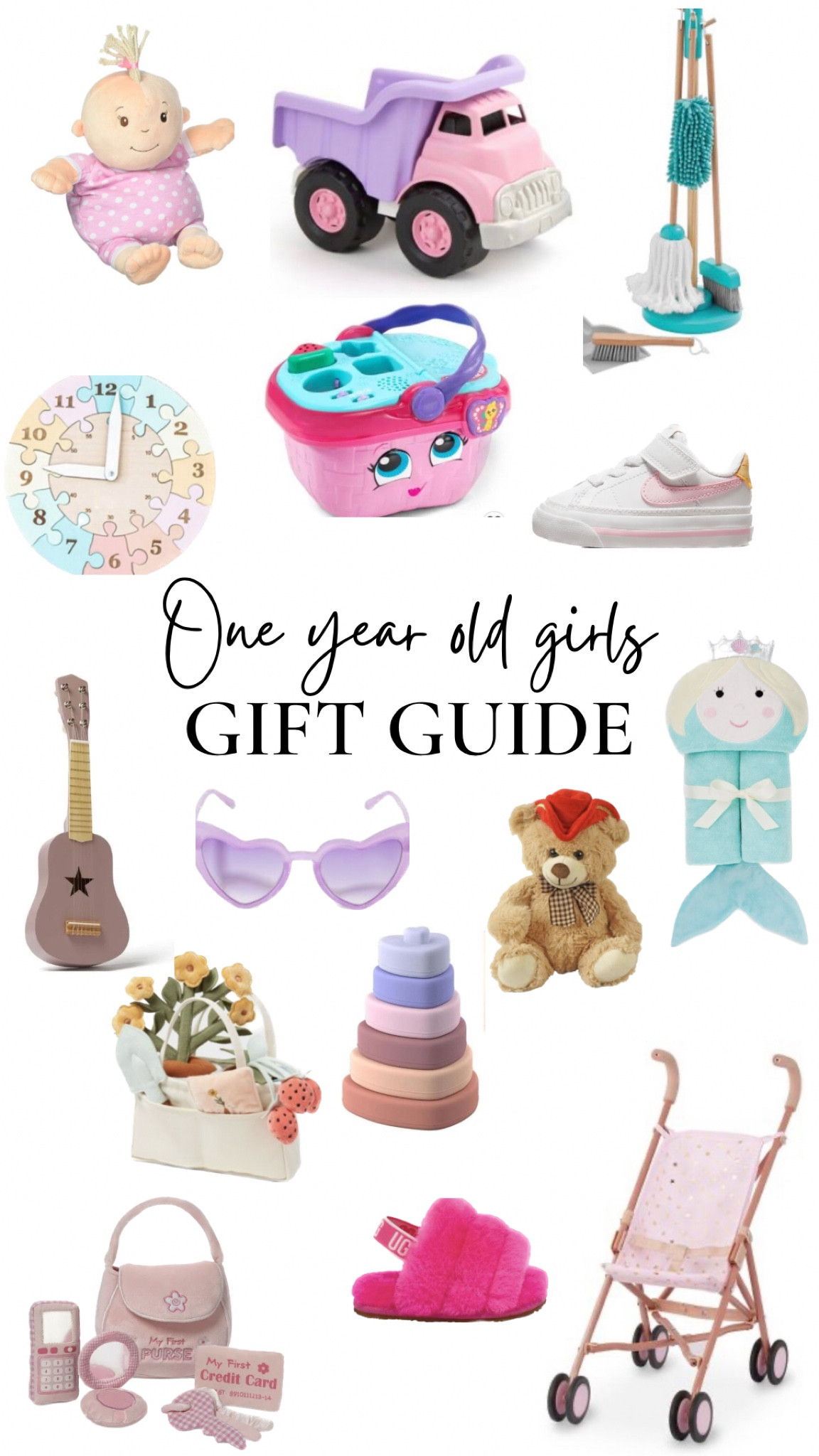 Gift ideas for one year old girl 💗
baby girl gift guide/ one year old/ first birthday/ baby toys/ toddler finds

#LTKunder50 

#LTKGiftGuide #LTKbaby #LTKkids