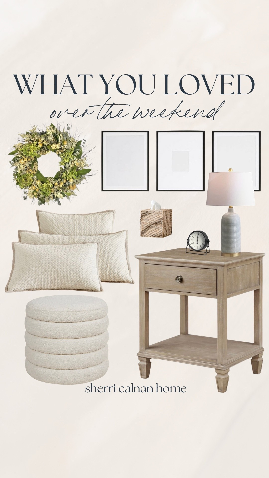 Your favorites from the weekend are in! Several of these picks are on sale, including this budget-friendly nightstand, this upholstered ottoman, and this pretty table lamp! 🤍✨

#LTKSaleAlert #LTKHome